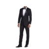 Men's Black Shawl Collar Tuxedo - Image 4