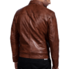 Brown Leather Jacket For Men - Image 2