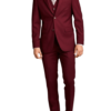 Maroon 3 Pieces Suit for Male's