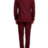 Maroon 3-Piece Men's Coat