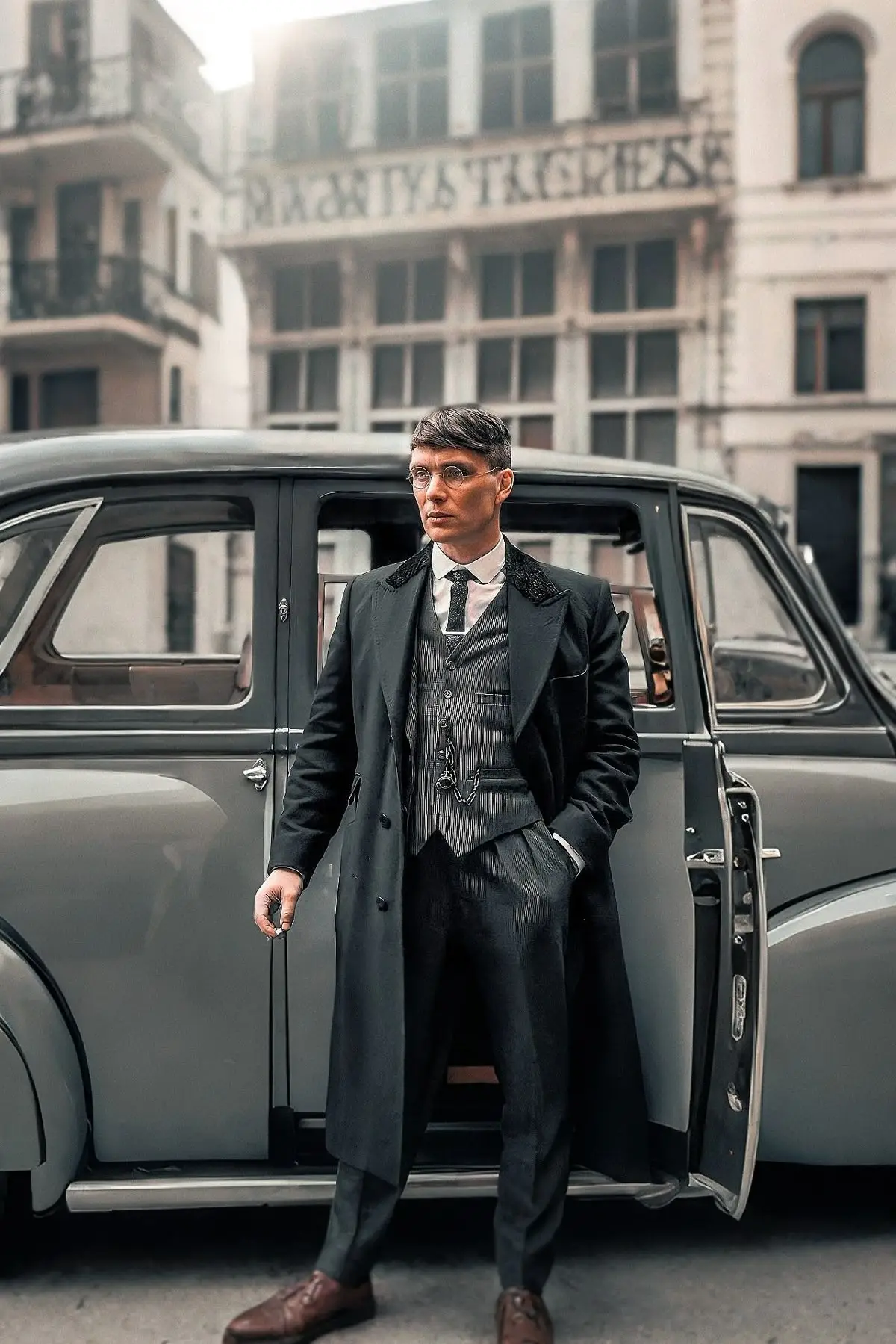Thomas Shelby Peaky Blinders Coat - Wool Overcoat - Image 2