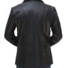 Surrey Men's Black Leather Blazer Coat - Image 5