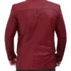 mens maroon blazer jacket