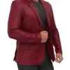 mens maroon jacket