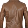 Bryson Brown Leather Car Coat - Image 4