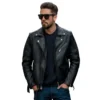 fashion biker leather jacket