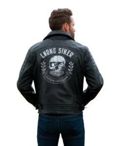 leather fashion biker jacket