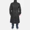 Cowhide Men's Black Leather Trench Coat - Image 2