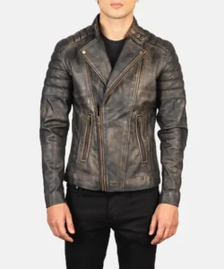 Distressed-Brown-Leather-Biker-Jacket
