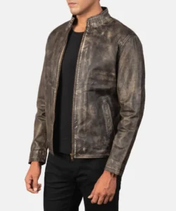 Distressed-Brown-Leather-Biker-Jacket