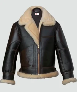 Mens-Black-Shearling-B3-Flying-Leather-Jacket