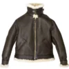 Men’s Bomber B3 Aviator WWII Shearling Sheepskin Leather Jacket - Image 2