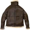 Men’s Bomber B3 Aviator WWII Shearling Sheepskin Leather Jacket - Image 3