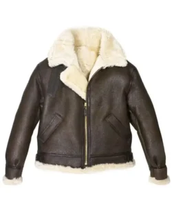 Sheepskin-Leather-Aviator-Jacket
