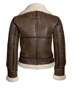 chocolate brown leather bomber jacket