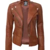 Womens-Asymmetrical-Brown-Moto-Leather-Jacke