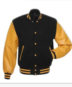 Varsity Jacket Black and Gold 