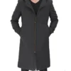 billy modern fit long wool coat