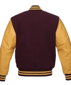 gold and maroon varisty letterman jackets