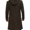 mens olive green long wool coat