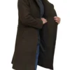 olive green wool coat