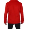 william red double breasted wool peacoat