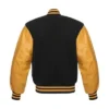 black and gold letterman