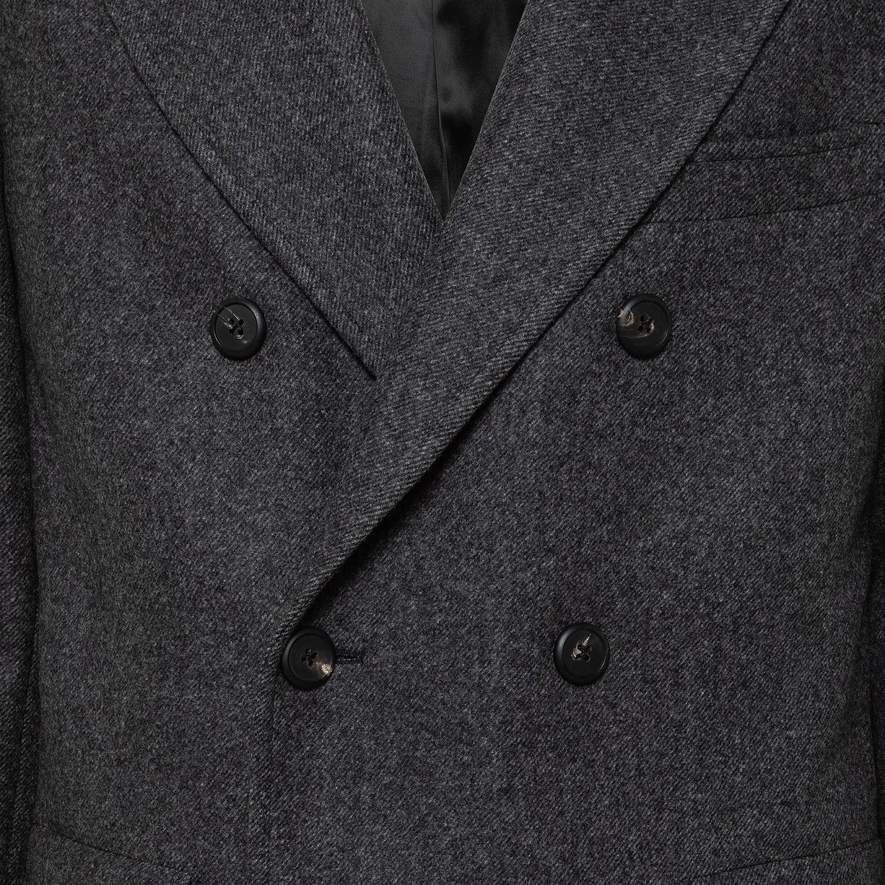 double breasted overcoat