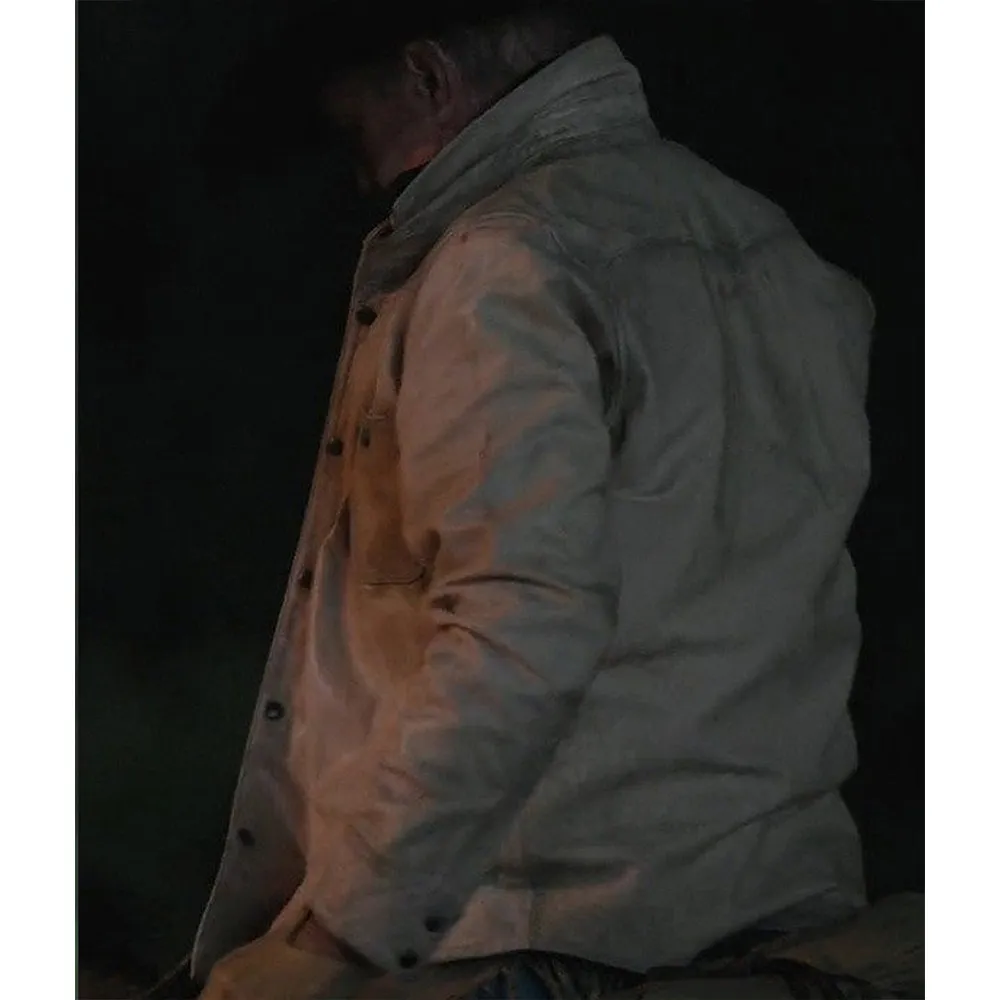 Yellowstone John Dutton White Cotton Jacket - Image 4