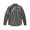 long sleeve leather shirt mens