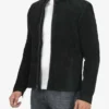 leather jacket in suede