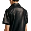 polo leather shirt
