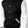 varsity jacket black and white
