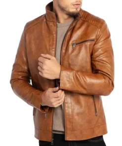 Cognac Leather Jacket online