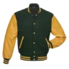 Green Yellow Varsity Jacket