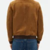 Ludacris fast and furious 9 tej parker brown suede leather jacket back