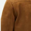Ludacris tej parker brown suede leather jacket back