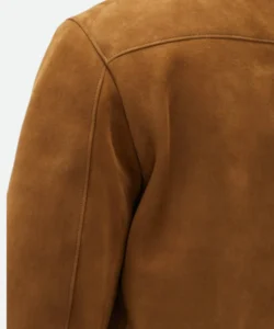 Ludacris tej parker brown suede leather jacket back