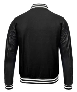 Men's Black Varsity Letterman Jacket