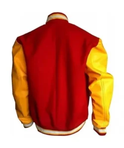 Michael Jackson varsity jacket red