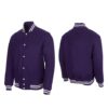 Men’s Purple Varsity Jacket - Image 3