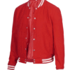 Red Wool Varsity Jacket
