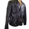 Arnold Schwarzenegger Terminator 2 Distressed Biker Leather jacket