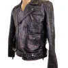 Terminator Distressed Biker Leather jacket