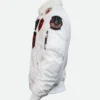 Top Gun Bomber Jacket White right side