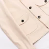 White Leather Cossack Jacket side