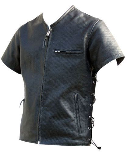 black leather shirt for adults