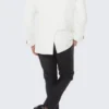 black shawl lapel off white tuxedo