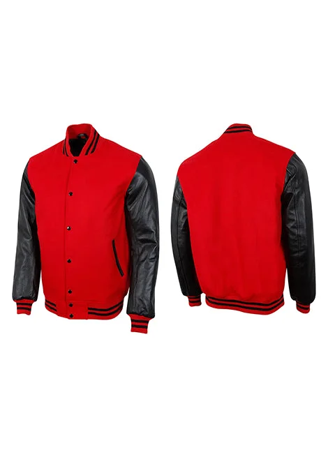 red and black varsity jackets