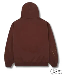 brown sp5der hoodie 555